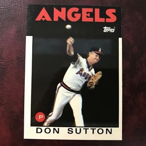 1986 Topps TIFFANY Set DON SUTTON #335 CALIFORNIA ANGELS ** MINT ** HIGH GRADE * - Picture 1 of 2
