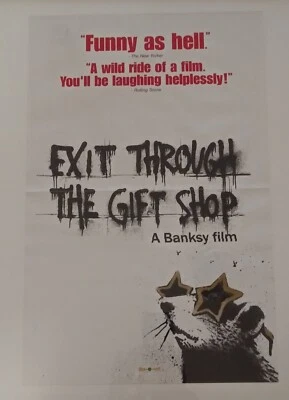 Banksy Rat Original Poster Exit Through The Gift Shop Film - Image 1 of 4
