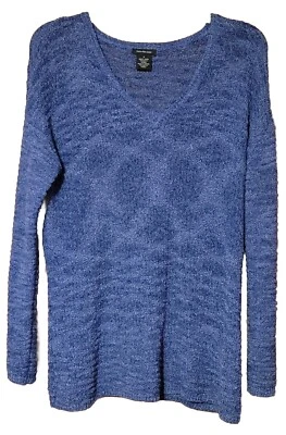 Calvin Klein Jeans Womens Medium Vneck Pullover Sweater Long Sleeve Royal Blue - Image 1 of 4