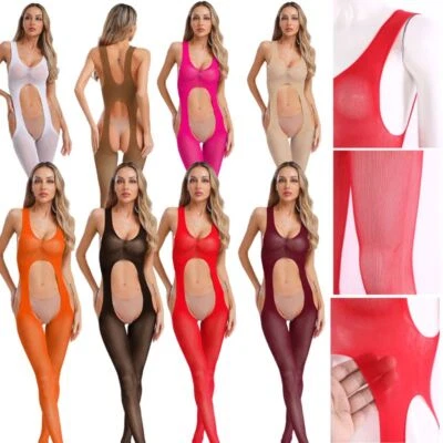 Женский боди косплей чулки выдалбливают комбинезон промежности Clubwear - Изображение 1 из 4