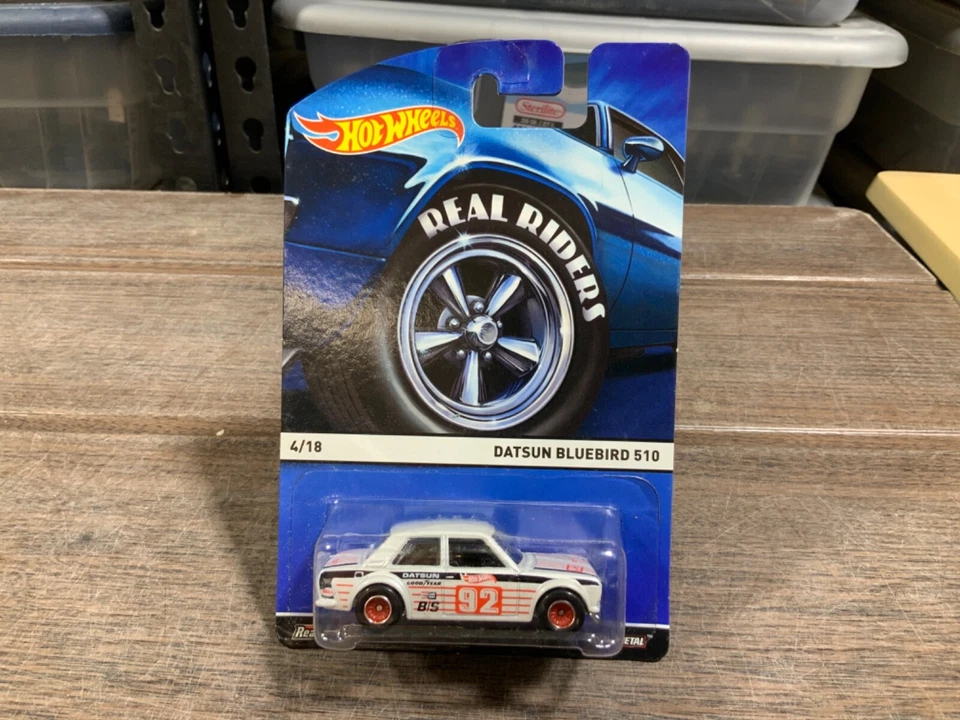 HOT WHEELS REAL RIDERS 4/18 DATSUN BLUEBIRD 510 - Image 1 of 1