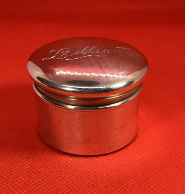 Antique Wallace & Sons 925 Sterling Silver Trinket Box / Pill Box Size 2.00“ - Image 1 of 4