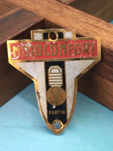 Ancienne Plaque à Fixer Cyclomoteur MOTOCONFORT PANTIN en Métal - Picture 1 of 2