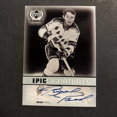 1999-00 UPPER DECK CENTURY LEGENDS BRAD PARK EPIC SIGNATURES AUTO #BP MINT🔥🔥 — 第 1/4 张图片
