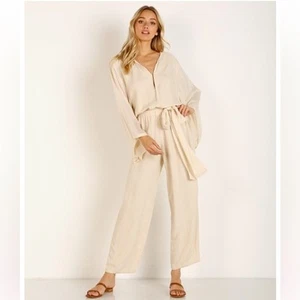 Indah Mazie  Opal Linen Blend Jumpsuit - Picture 1 of 9