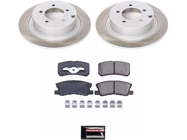 Rear Brake Pad and Rotor Kit For 2009-2017 Jeep Compass 2010 2011 2012 QY591VY - Image 1 of 1
