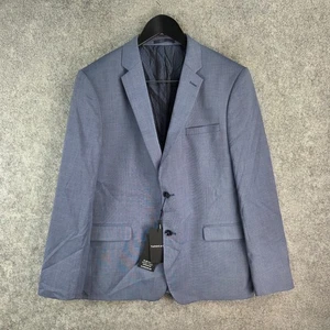 Tarocash Jacket Mens 44 Large Blue Slim Fit Blazer Lezaro Stretch NEW 13140 - Picture 1 of 12