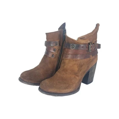 Botas de motociclista Freebird By Steven Blaze US6M marrón envejecido para mujer Foto 1 de 4