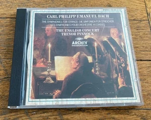 CPE Bach: The Symphonies for Strings, English Concert, Trevor Pinnock (CD, 1980) - Picture 1 of 3