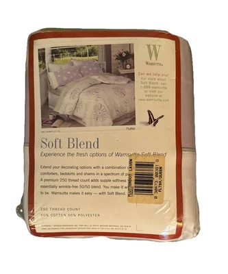 Hoja plana Wamsutta Soft Blend 250 hilos Flutterdot NOS lila Foto 1 de 4