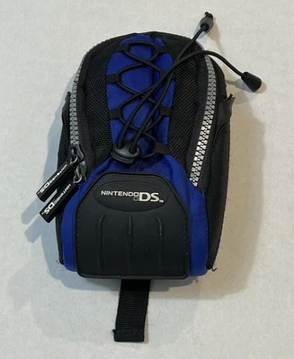 Nintendo DS Soft Shell Zippered Carrying Case Travel Pouch Blue/Black Nice - Image 1 of 4