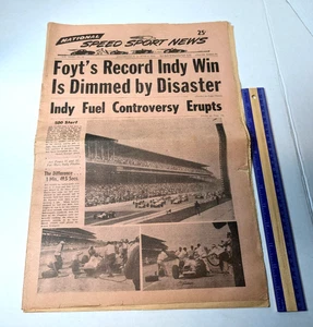 1964 National Speed Sport News RidgeWood NJ Foyt Indy Racing Newspaper - Picture 1 of 11