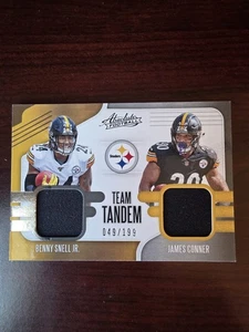 Panini Absolute 2019 #TTM-PS Snell Jr. Conner MEM materiales en tándem #/199 - Imagen 1 de 2