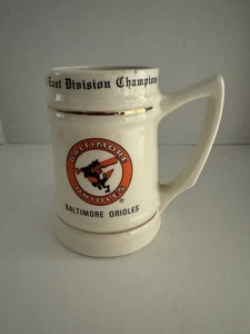 Vtg MLB Baltimore Orioles East Champions 1983 Ceramic Stein Mug - Picture 1 of 4