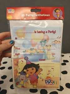 Dora The Explorer Party Invitations x 20 Invites Pack 2009 New  - Picture 1 of 5