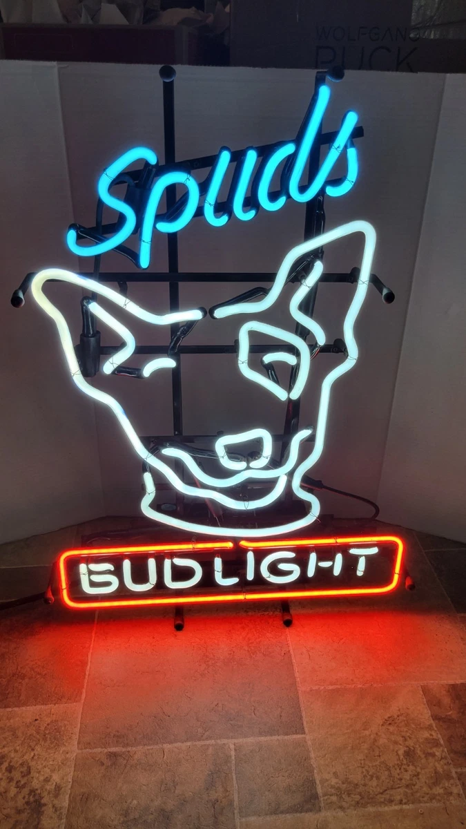 値下げします。BUD LIGHT ネオン看板 Bud Light Iconic Neon Sign - Glass Tube Neon - Budweiser Bar - NEW