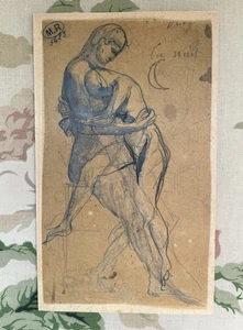 Die Nacht ❤️ nach einem Werk von August Rodin, Reproduktion Kunstdruck 20x12 cm - Bild 1 von 7