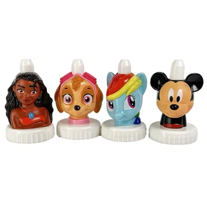 Lote de 4 toppers de jugo buenos para cultivar - Paw Patrol Moana Mickey My Little Pony - Imagen 1 de 4