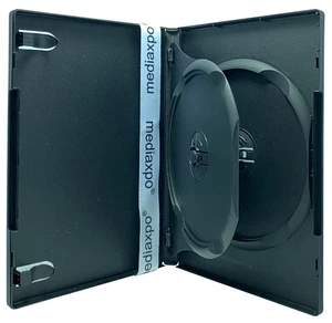 STANDARD schwarze Doppel-DVD-Hüllen mit Innenklappe Posten - Bild 1 von 3