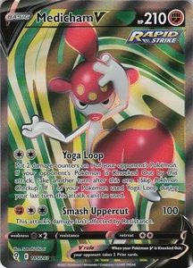Medicham V 185/203 Full Art Ultra Rare SWSH07: Evolving Skies NM Pokémon - Bild 1 von 2