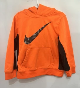 Nike Boys Therma Fleece Swoosh Pullover Hoodie Size 5 - Picture 1 of 7