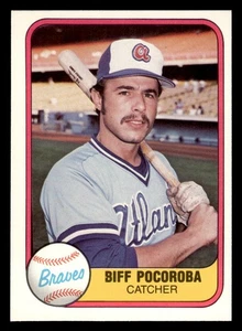 Biff Pocoroba 1981 Fleer #257 Atlanta Braves - Imagen 1 de 2