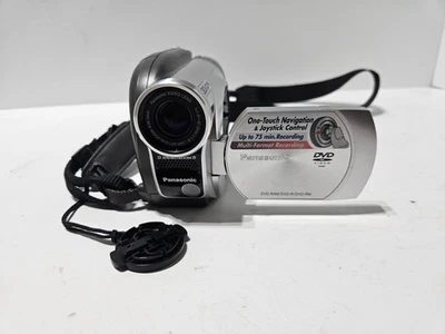 Videocámara DVD mini disco Panasonic VDR-D105 pantalla LCD plateada zoom óptico de 30x Foto 1 de 4