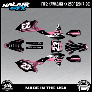 Graphics Kit for Kawasaki KX250F (2017-2020) KX 250F FH Series - Pink - Picture 1 of 4