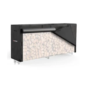 MOFEEZ 8ft Brennholz Scheitholzregal Abdeckung Outdoor, Wasserdicht Wetterbeständig Dura... - Bild 1 von 5
