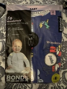 BONDS WONDERSUIT WITH DRUM KIT PRINT NIP SIZE 0 (bo0) - Picture 1 of 1