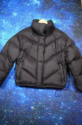 Aritzia Wilfred Cloud Puff Jacket Womens Medium Black Down Puffer 700 Fill Warm - Image 1 of 4