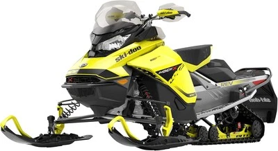 NewRay Toy 1:20 Scale Mini Die Cast MXZ X-RS Snowmobile Yellow  - Image 1 of 2