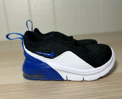 Nike Air Max Motion 2 US Baby 3C EUR 18.5 Black Game Royal EUC - Image 1 of 4