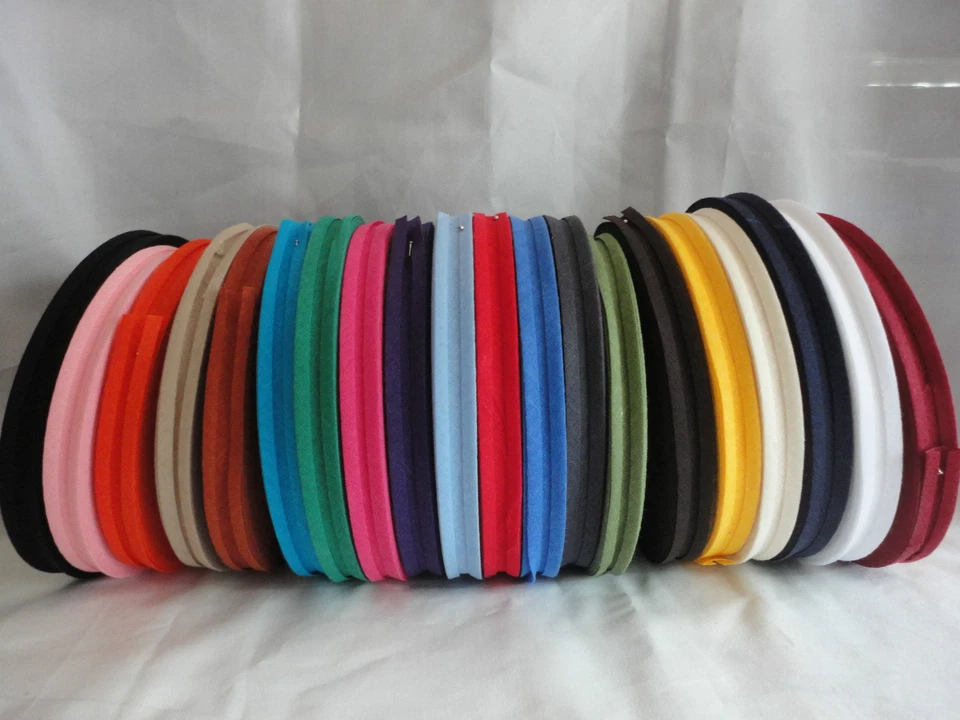 12mm Cotton Bias Binding Variations of Colours & Lengths Available -Free P&P!! - Image 1 of 1