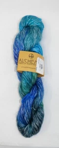 Alchemy Tweedy Yarn 112c SECRET AGENT BLUE Cotton Mohair Silk 225 yds Hank New - Picture 1 of 6