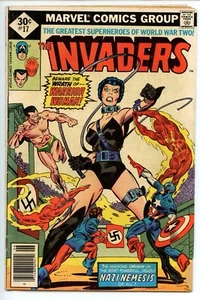 INVADERS #17 1977 Bronze Age Marvel 1st Appearance Warrior Woman Key Issue - Picture 1 of 2