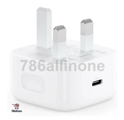 Fast Wall Charger Adapter For iPhone 12 Pro Max Mini UK Plug PD 18W USB-C Type C - Image 1 of 4
