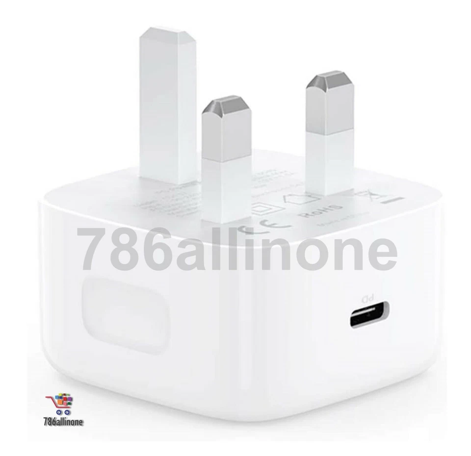 Fast Wall Charger Adapter For iPhone 12 Pro Max Mini UK Plug PD 18W USB-C Type C - Image 1 of 4