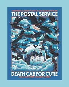 The Postal Service & Death Cab For Cutie April 24 2024 Orlando FL Concet Poster