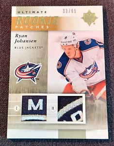 2011-12 Ultimate Collection Gold Logo Patch /65 Ryan Johansen Rookie RC #URJ-RJ - Picture 1 of 2