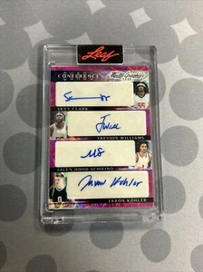 Leaf Multi Graphics Skyy Clark/Williams/Jalen Hood-Schifino/Kohler Quad AUTO /15 - Picture 1 of 2