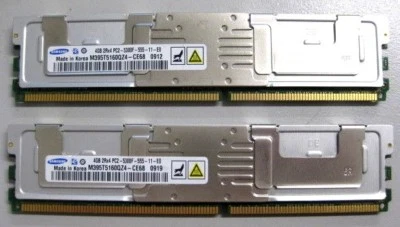 LOT of 4 Samsung 4GB 2Rx4 PC2-5300F M395T5160QZ4-CE68 240 Pin 667MHz ECC RAM - Image 1 of 4