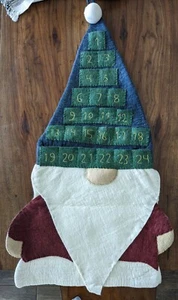 POTTERY BARN Wool Gnome Wall Hanging Advent - NWT - Picture 1 of 4