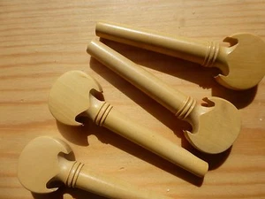 BAROQUE STYLE VIOLIN PEGS, BOXWOOD, FULL SIZE 4/4, 4 PIECES, UK SELLER! - Picture 1 of 1