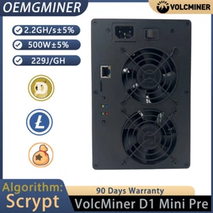 New VolcMiner D1 Mini Pre LTC&Doge Coin Miner 2.2Gh/s 500W in Stock - Picture 1 of 7