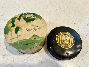 2 - Cheramy April Showers & Max Factor Society polvere viso lattine vintage - Foto 1 di 9