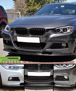 12-15 BMW F30 F31 4 puertas M-Tech y M-Sport VR estilo fibra de carbono parachoques delantero labio - Imagen 1 de 2