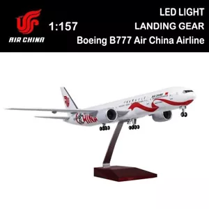 1/157 AIR China Boeing B777 Airplane Model Passanger Plane Aricraft w/ LED Light - Picture 1 of 12