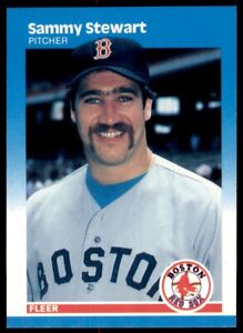 1987 Fleer Sammy Stewart / Boston Red Sox #48