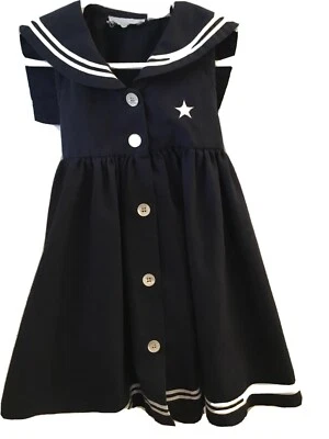 EVC 3T Navy Nautical Swing Style Dress by Sophie Rose, BIN - Image 1 of 4